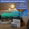 Saker Automatic Pet Water Fountain,2025 Upgraded Pet Water Fountain No Filter,Cat Water Dispenser Wireless Pour-Over,3L/106oz Ultra-Quiet Design,Pet Gravity Water Dispenser for Cat - Image 7
