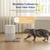 Automatic Cat Feeder, Smart Scale Tracks Pet's Food Intake, App Remote Feeding, 3.6L Timed Food Dispenser for Cats and Dogs, Up to 10 Meals Per Day, Stainless Steel Bowl, Dual Power Supply - Image 6