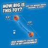 Chuckit! Ultra Duo Tug Dog Toy - Two Ultra Balls on a Durable Nylon Cord Handle - Fetch and Tug-of-War Toy for Dogs - Size Medium - For Breeds 20-60 lbs - 2.5-inch Diameter - Orange and Blue - Image 4