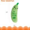 Catstages Crunchy Pickle Kicker Dental Catnip Cat Toy - Image 5