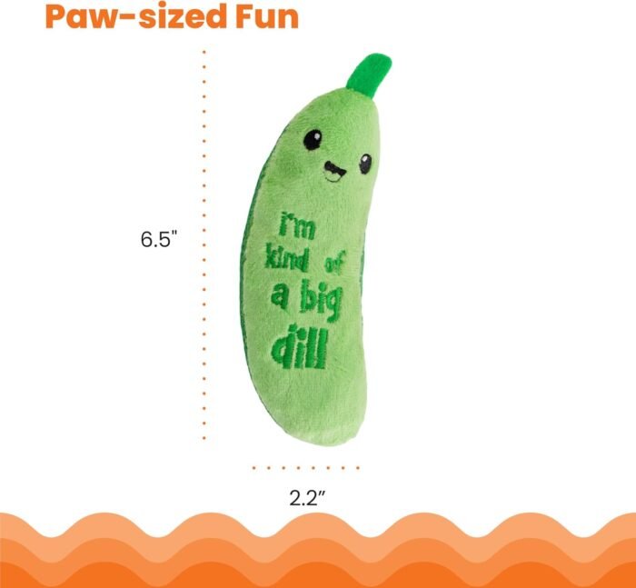 Catstages Crunchy Pickle Kicker Dental Catnip Cat Toy