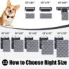 Smiry Waterproof Dog Bed Cover Blanket, Soft Reversible Pet Blanket, Washable Leakproof Cats Dogs Couch Cover for Sofa, Couch, Furniture (30x70 Inch, Grey/Dark Grey) - Image 5