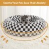BFPETHOME Donut Dog Beds for Small Dog, Round Cat Beds for Indoor Cats, Calming Pet Bed for Puppy and Kitty with Non-Slip Bottom, Cute Fancy Dog Bed Machine Washable Plush Fabric - Image 7