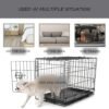 Washable Dog Bed Mat Reversible Dog Crate Pad Soft Fluffy Pet Kennel Beds Dog Sleeping Mattress for Large Jumbo Medium Small Dogs, 35 x 22 Inch, Gray - Image 4