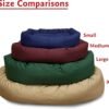 Majestic Pet Dog Bagel Calming Bed, 40x29x9in, Soft Round Pet Bed with Spine Support, Fluffy Donut Dog Bed, Large, Gray - Image 6
