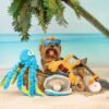 Nocciola 4 PCS Crinkle Squeaky Dog Toys | Blue Octopus Dog Toy | Ocean Theme Stuffed Dog Toys, Interactive Rope Dog Toys for Small, Medium & Large Dogs, Durable Dog Toys for Aggressive Chewers - Image 2