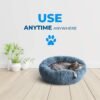 Whiskers & Friends Cat Bed, Cat Beds for Indoor Cats Washable, Orthopedic Soft Fluffy Round Calming Pet Bed for Small to Large Kitty Kittens & Dogs, Small Dog Beds & Furniture - Image 6