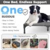 SUDDUS Elevated Dog Bed Waterproof Outdoor, Portable Raised Dog Bed, Dog Bed Off the Floor, Dog Bed Easy Clean Indoor or Outdoor Use, X-Large, Grey - Image 3