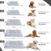 Vonabem Large Dog Bed Crate Pad 36 inch, Washable Pet Crate Beds Large Medium Small Sized Dogs, Deluxe Plush Anti-Slip Dog Mats for Sleeping, Soft Kennel Pad 35 * 23 inch Grey - Image 6