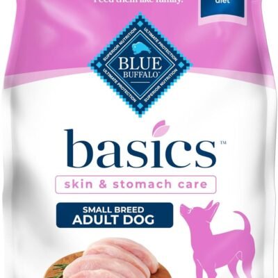 Blue Buffalo Basics Dry Dog Food for Small Breed Adult Dogs, Limited Ingredient Diet, Turkey Recipe, 11-lb. Bag