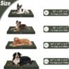Outdoor Extra Large Dog Bed, Waterproof Dog Bed for Large Dogs, Orthopedic Egg Foam Pet Bed with Washable and Removable Oxford Cooling Cover, Dark Green - Image 6