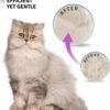 Poodle Dematting Fur Rake Comb Brush for Dogs and Cats - Long 2.5" Steel Safety Blades Metal Comb for Detangling Matted or Knotted Undercoat Hair - Image 6