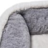 Dog Beds for Small Dogs, Cute Cat Beds for Indoor Cats, Super Soft Washable Cat Bed with Anti-Slip & Water-Resistant Bottom, Luxury Durable Kitten Bed and Puppy Bed, Square Grey Animal Pet Beds - Image 7