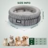 BALANCE Cat Bed Kitten Bed, Washable Round Cat Beds for Indoor Cats, Super Soft Plush Faux Fur Pet Bed for Puppy and Kitten with Anti-Slip Bottom - Image 8