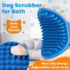 3PCS Dog Bath Brush, Dog Shampoo Brush, Dog Scrubber for Bath, Dog Shower Brush, Dog Bath Supplies, Suitable for Deshedding, Washing & Grooming of Short and Long Haired Pets (Blue Green Blue) - Image 5