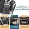 PETSFIT Travel Dog Crate, Soft Dog Crate - 30 Inch Sturdy Adjustable Structure, Easy to Set Up, Dog Crate for Car, Light Tough with 3 Mesh Doors Grey - Image 6
