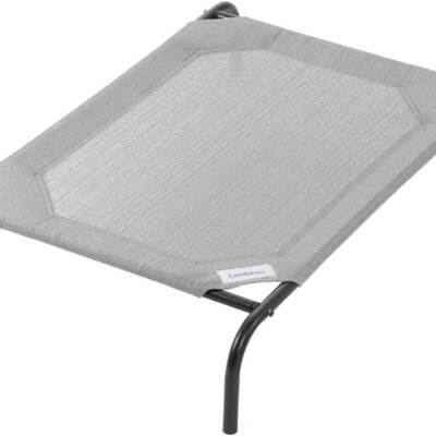 COOLAROO The Original Cooling Elevated Dog Bed, Indoor and Outdoor, Medium, Grey