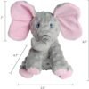 DODODOLA Dog Toys Puppy Toys Cute Squeaky Elephant Dog Toy with Crinkle Paper Stuffed Plush Animal to Keep Them Busy for Small Medium Large Dogs - Image 4