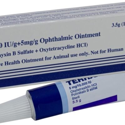 Pet Eye Health Ointment for Dogs, Cats, Cattle, Sheep, Horses, Birds and Puppies, Kittens 1/8 oz /3.5gr - 1 Tube
