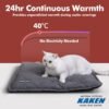 Mora Pets Self Heating Cat Bed Self Warming Cat Pad Ultra Warm Thermal Cat Mat Pet Bed 24 x 18 Inches with Removable Cover Outdoor Indoor for Cats and Small Dogs Machine Washable - Image 3