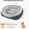 SIWA MARY Dog Beds for Small Medium Large Dogs & Cats. Washable Pet Bed, Orthopedic Dog Sofa Bed, Luxury Wide Side Fancy Design, Soft Calming Sleeping Warming Puppy Bed, Anti-Slip Bottom - Image 4