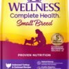 Wellness Complete Health Small Breed Dry Dog Food with Grains, Natural Ingredients, Made in USA with Real Turkey, For Dogs Up to 25 lbs, (Adult, Turkey & Oatmeal, 4-Pound Bag)