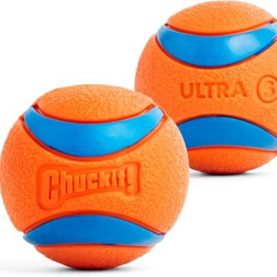 Chuckit! Ultra Ball Dog Toy, Balls for Dogs to Fetch, Durable Rubber, Small 2-inch, Pack of 2