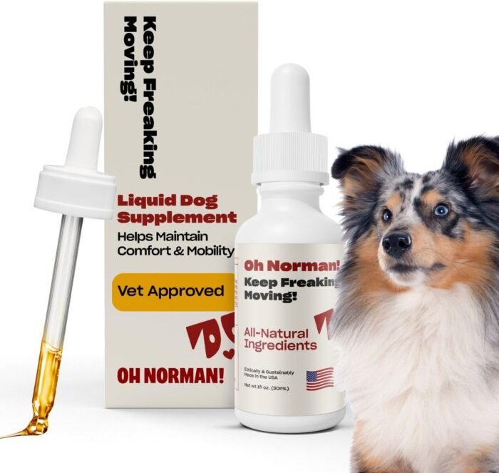 Keep Moving by Kaley Cuoco, All Natural Hip and Joint Supplement for Dogs, Vet Nutritionist Approved,for All Life Stages and Breeds,1 Fl Oz