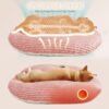 Patas Lague Reversible Orthopedic Dog Bed for Medium Dogs 30''x20'', Memory Foam Supportive Therapy Fillings Deep Sleep Pet Beds with Removable Cover Soft Warm Washable Cat Cuddler Bed Pink - Image 3