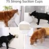 MateeyLife 2PCS Large Lick Mat for Dogs with Suction Cups, Slow Feeder Dog Bowls, Dog Lick Mat for Anxiety Relief, Dog Toys to Keep Them Busy, Dog Enrichment Toys for Bathing, Cat Lick Pad for Boredom - Image 3