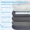 Human Dog Bed, 71"x45"x12" Dog Beds for Humans Size Fits You and Pets, Washable Faux Fur Human Dog Bed for People Doze Off, Napping Orthopedic Dog Bed, Present Plump Pillow, Blanket, Strap - Grey