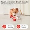 Potaroma Interactive Dog Ball Toys Touch Activated, Rechargeable, Squeaky Dog Toy, Moving Wicked Ball for Pup with Rope for Medium Small Dogs Puppy Dark Red - Image 4