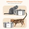 Cat Water Fountain Stainless Steel: 3.2L/108oz Pet Foundatin Water Bowl for Cats Inside Automatic Dog Drinking Dispenser Dish Animal Feeding & Watering Supplies Waterfall with 1 Replacement Filter - Image 6
