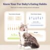 Automatic Cat Feeder, Smart Scale Tracks Pet's Food Intake, App Remote Feeding, 3.6L Timed Food Dispenser for Cats and Dogs, Up to 10 Meals Per Day, Stainless Steel Bowl, Dual Power Supply - Image 3