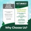 Vet’s Best Dog Teeth Cleaning Powder, Brush-Free Canine Teeth Cleaner & Breath Freshener, Plaque Remover for Teeth, Dog Dental Powder, 90 Day Supply - Image 3