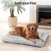 SIWA MARY Dog Bed Mat Soft Crate Pad Washable Anti-Slip Mattress for Large Medium Small Dogs and Cats Kennel Pad (23'' x 18'', Grey) - Image 3