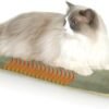 K&H Pet Products Heated Cat Bed Pad for Indoor Cats, K&H Pet Products Heated Cat Bed Pad for Indoor Cats, Thermo-Kitty Mat Calming Warm Pet Heating Pad for Inside Pets, Machine Washable, Waterproof Heater, Safety Listed - 12.5 X 25in Sage/Tan