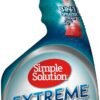 Simple Solution Extreme Pet Stain and Odor Eliminator Spray, Enzymatic Cleaner With 3X Pro-Bacteria Cleaning Power for Dogs & Cats, Strong Urine, Pee and Poop Smell Remover for Carpets & Floors, 32 oz