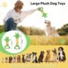 Dog Squeak Toys Durable Plush Dog Toy with Crinkle Paper, Tug of War Pull Toys for Puppies, Interactive Dog Chew Toys for Small, Medium and Large Dogs - Image 3