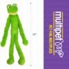 Multipet Swingin' Slevin Frog Dog Plush Toy - Squeaky Dog Toy for All Dogs - Extra Soft Plush Dog Toy - Stuffed Animal Dog Toy for Cuddling & Playing - Cute Dog Pet Toy (27”, Green, 5 Squeakers) - Image 5