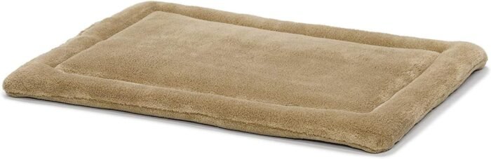 MidWest Homes for Pets Deluxe Micro Terry Bed, Taupe, 18-Inch