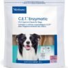 C.E.T. Enzymatic Oral Hygiene Chews for Dogs - Plaque & Tartar Control - Single Layer Beefhide with Exclusive Dual-Enzyme System & Tasty Chicken Flavor - Easy to Give Dog Dental Chew