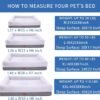 Orthopedic Dog Bed for Large Dogs, Bolster Sides Dog Sofa Bed with Removable Washable Cover & Non-Skid Bottom, Soft Pet Bed with Egg Foam Dog Couch for Sleeping, 36 x 23 Inch, Gray - Image 5