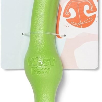 West Paw Zogoflex Echo Zwig Squeezy Dog Fetching Stick – Bouncy, Hollow, Squishy Interactive Toy for Puppies, Large Dogs – Floatable Stick, Lightweight Chewy Toy for Catch/Fetch – 13.75”, Jungle Green