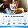 Pet Laundry Detergent Odor Remover - ACTIVE Enzyme Based Powder Detergent for Dogs Beds, Cat Pee, HE Washer Friendly Natural Enzymatic Deodorizer, Urine, Smell, Dog Drool, Stain Eliminator - 64 Loads - Image 4
