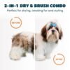 2-in-1 Dog Hair Dryer with Slicker Brush for Small-Sized Dogs and Cats | Pet Hair Dryer | Dog Blow Dryer | 300 Watts, 75-85 dB, Adjustable Temperature, Overheat Protection - Image 6
