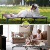 SUDDUS Elevated Dog Bed Waterproof Outdoor, Portable Raised Dog Bed, Dog Bed Off the Floor, Dog Bed Easy Clean Indoor or Outdoor Use, X-Large, Grey - Image 6
