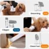 oneisall Dog Hair Vacuum & Dog Grooming Kit, Pet Grooming Vacuum with Pet Clipper Nail Grinder, 1.5L Dust Cup Dog Brush Vacuum with 7 Pet Grooming Tools for Shedding Pet Hair, Home Cleaning - Image 5