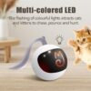 Migipaws Interactive Cat Ball Toy Set, Fun Tracker, Automatic Rolling Chase Ball with Fluffy Tail, A Small Mice, Rechargeable（White） - Image 6