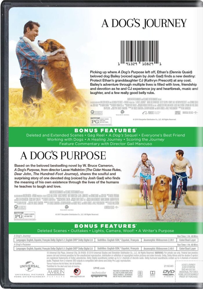 A Dog's Journey / A Dog's Purpose 2-Movie Collection [DVD]